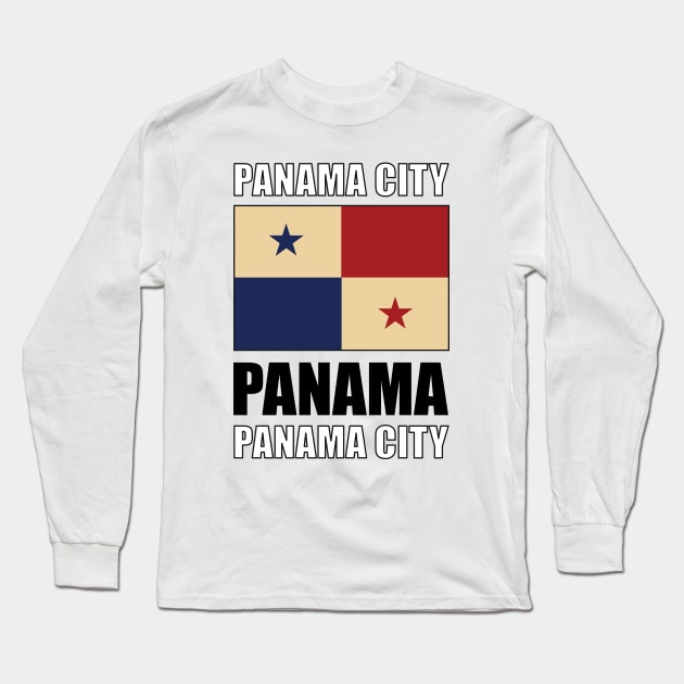 Flag of Panama Long Sleeve T-Shirt by KewaleeTee